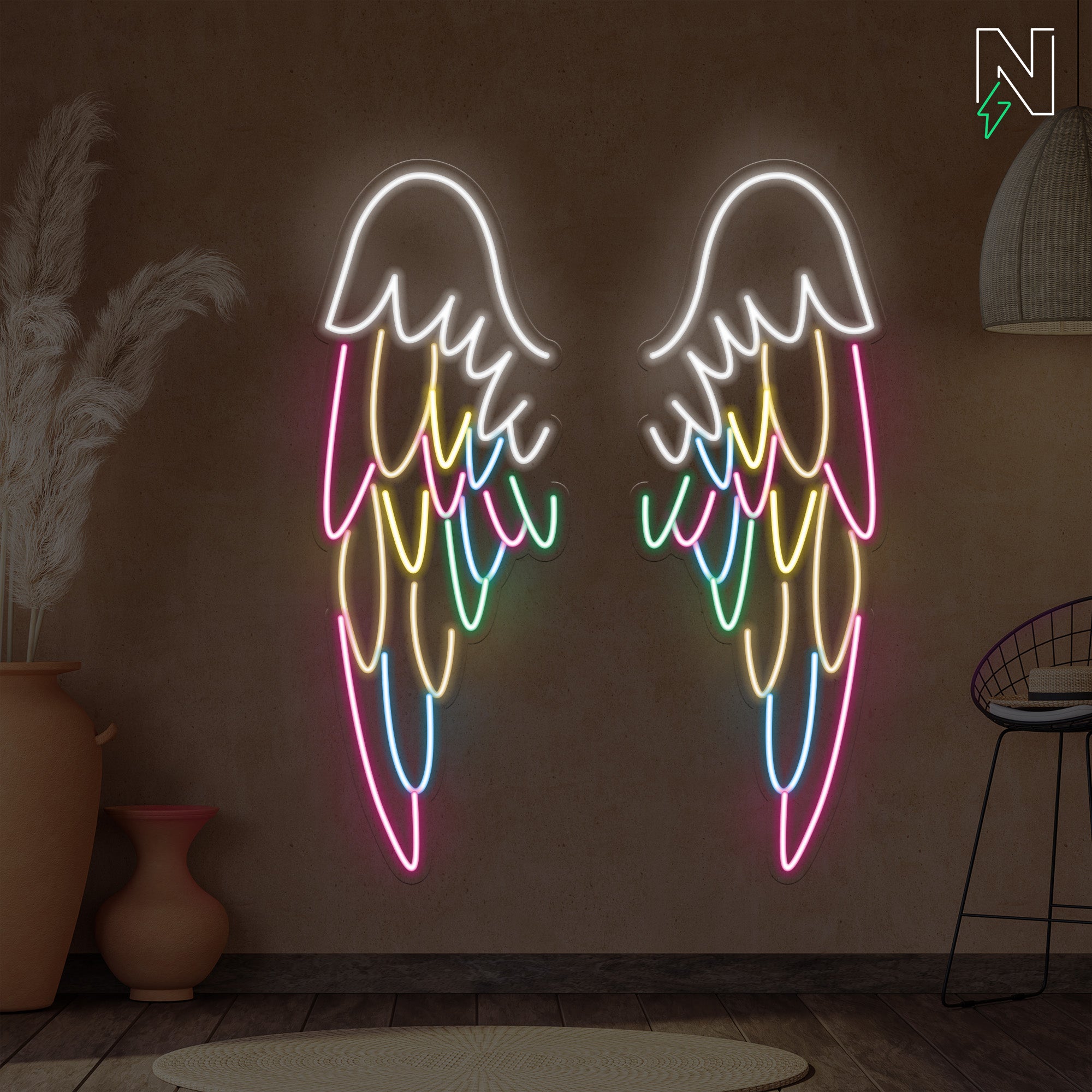 Infinity Wings Neon Sign