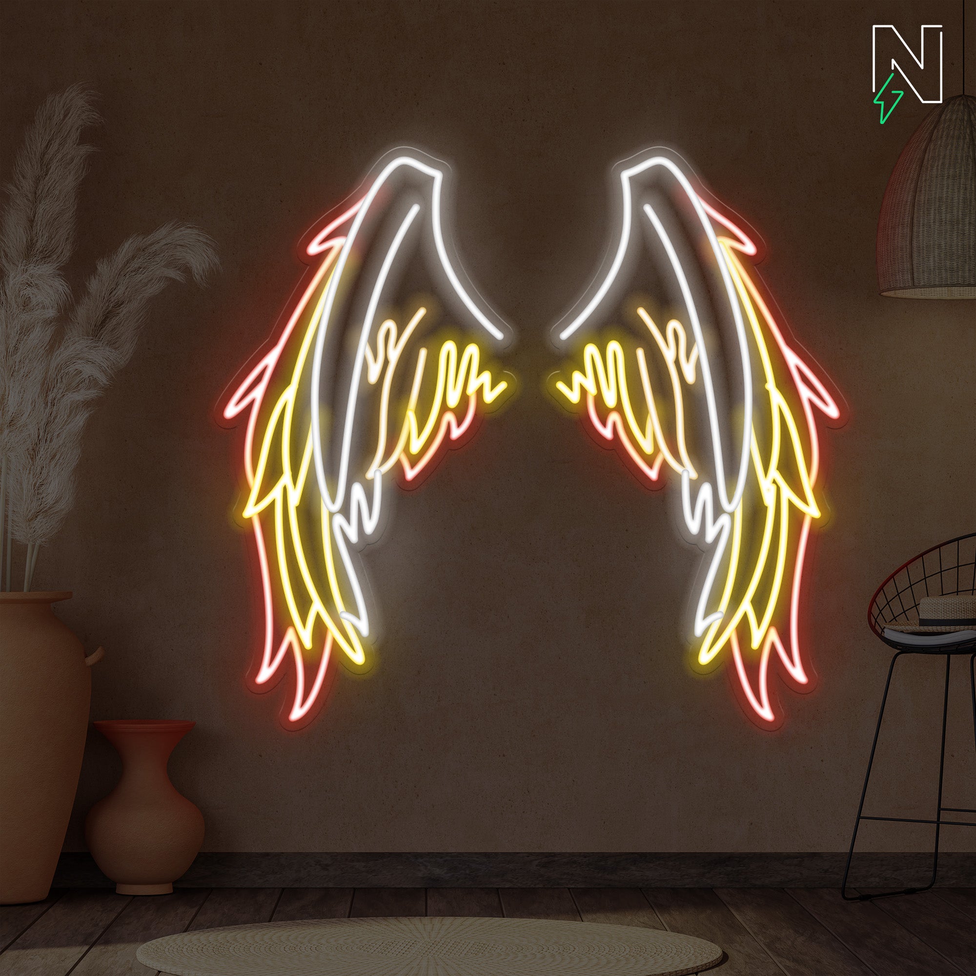 Gladiator Wings Neon Sign