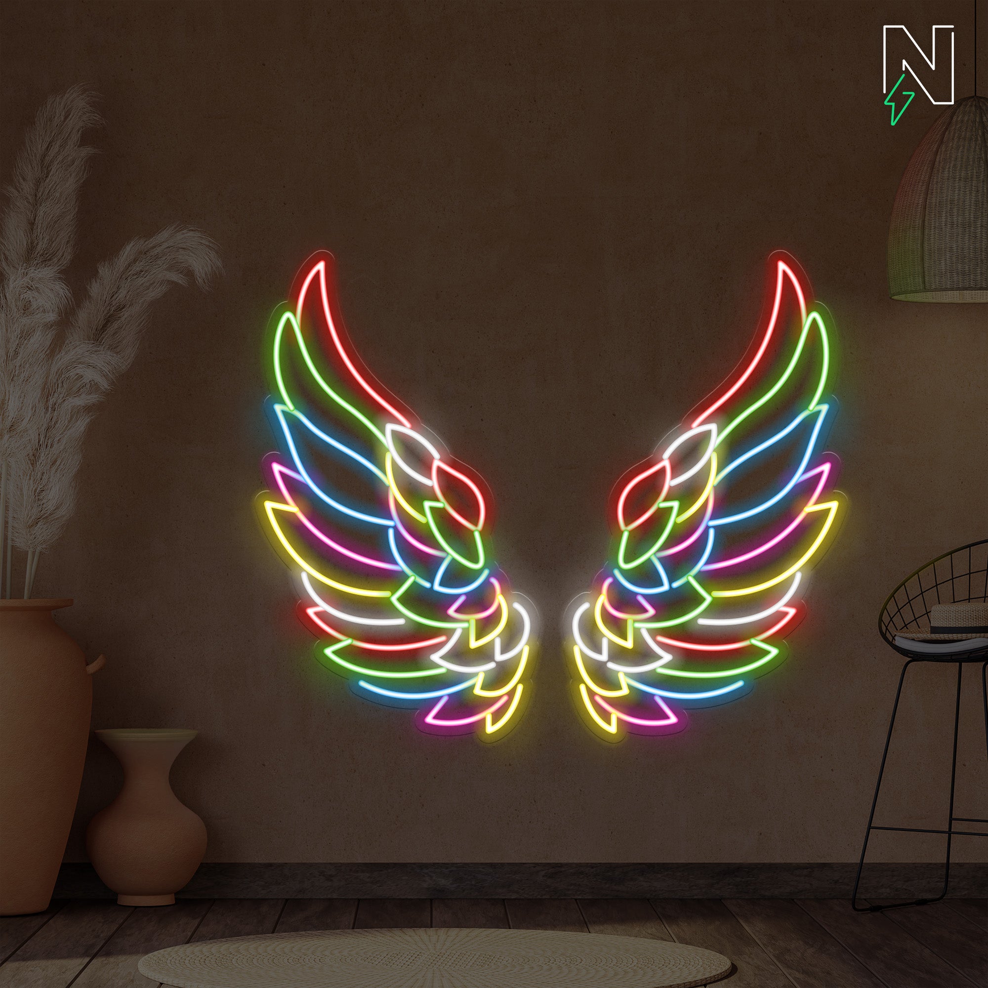 Paradise Wings Neon Sign