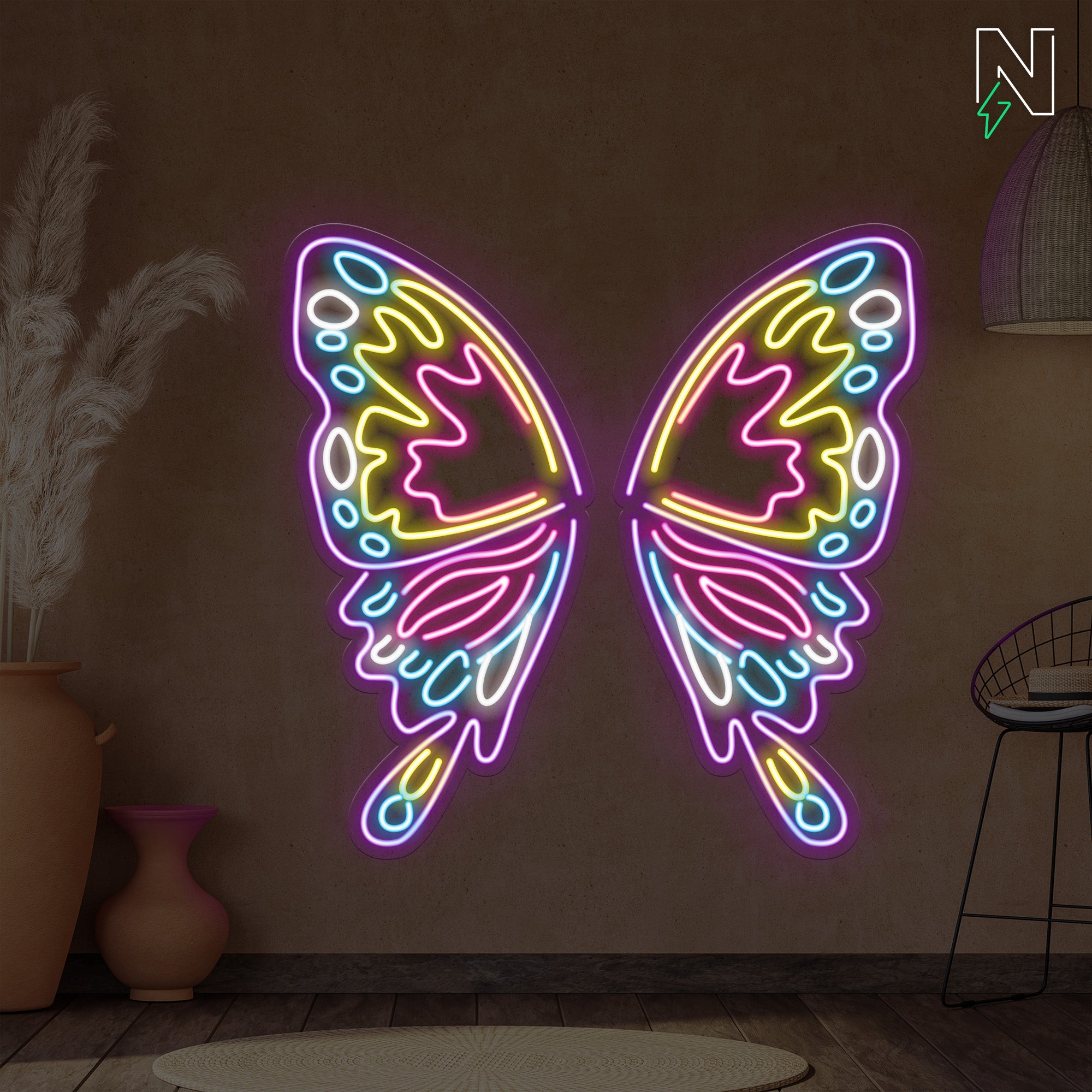 Lumi Butterfly Wings Neon Sign