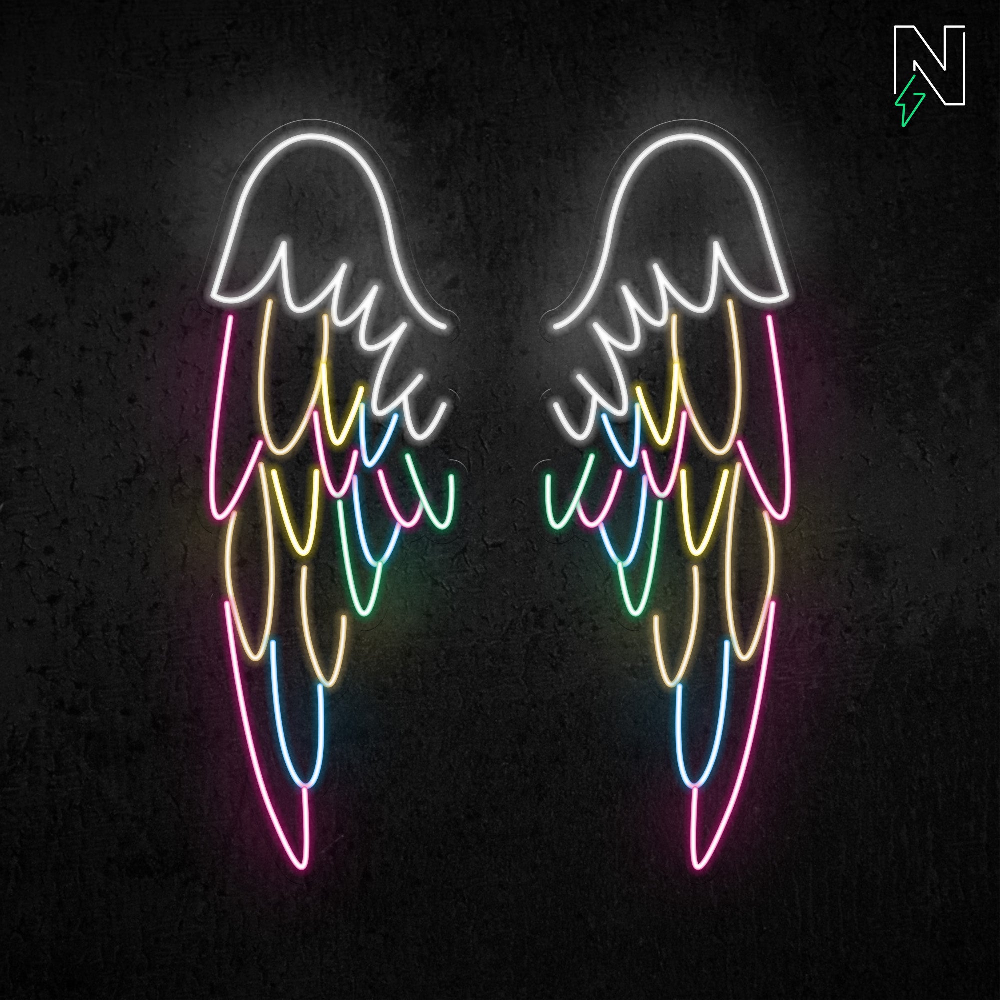 Infinity Wings Neon Sign