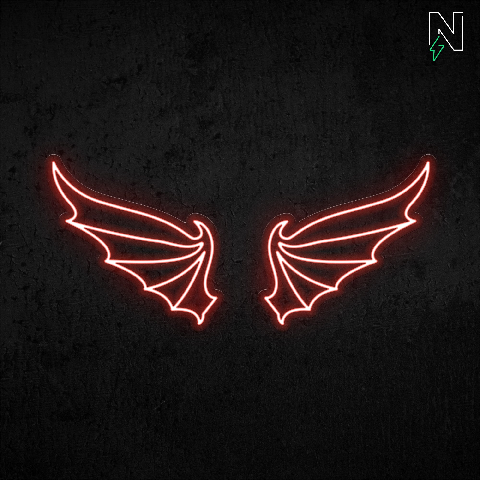 Devil Wings Neon Sign