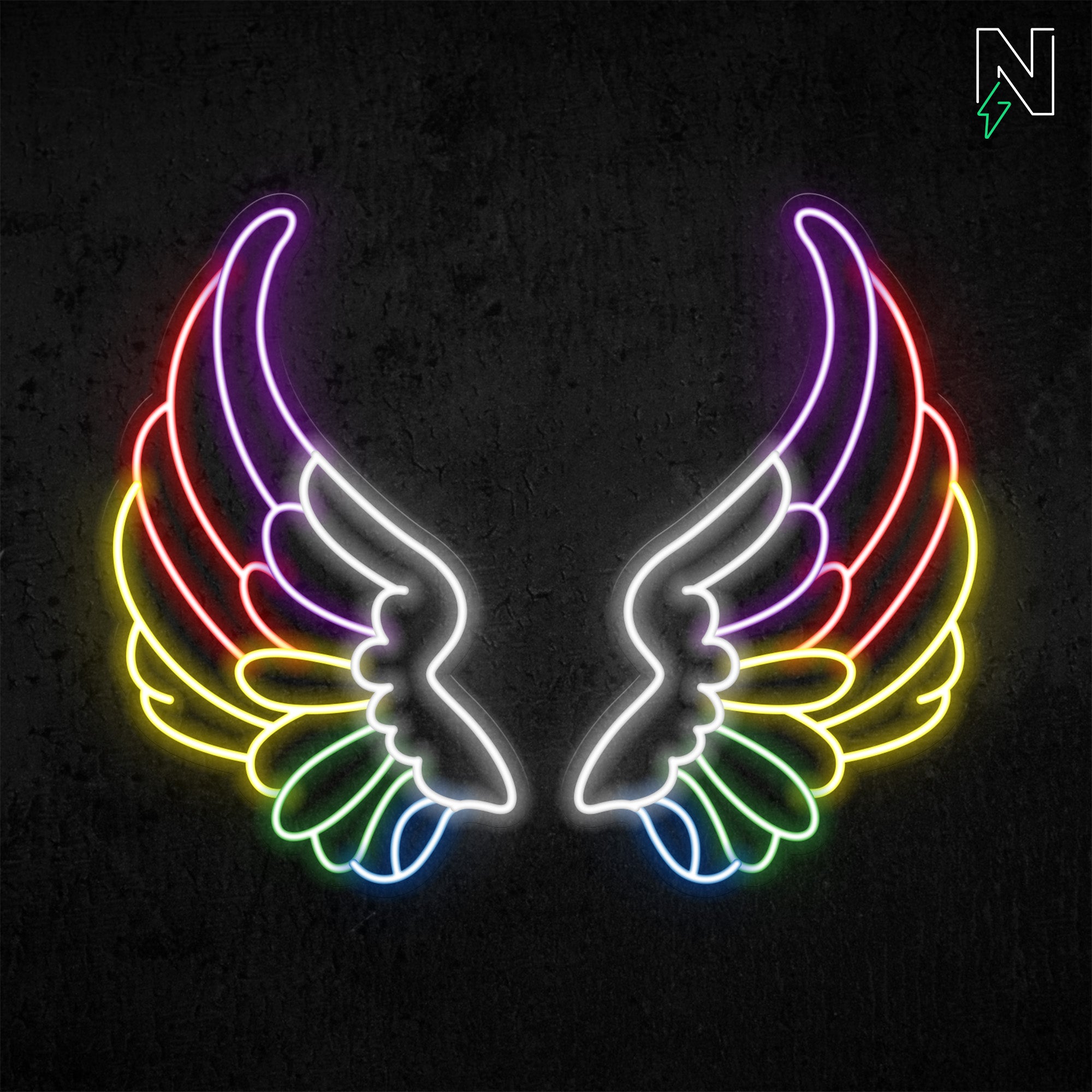 Chroma Wings Neon Sign