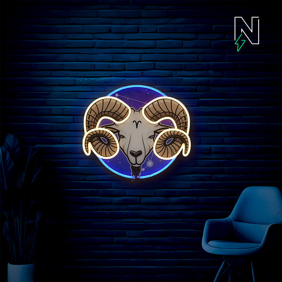 Aries Neon Sign