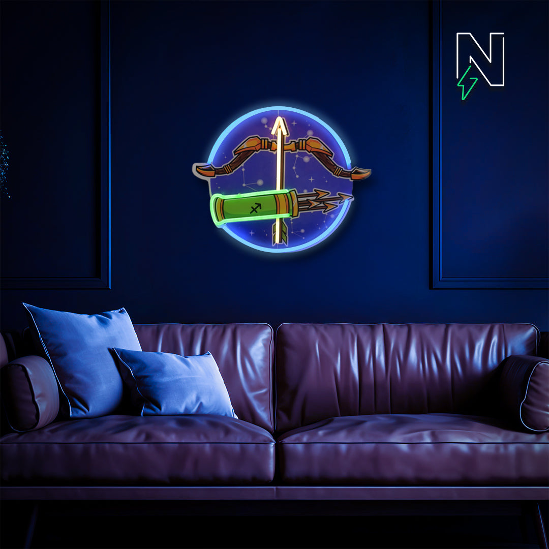 Sagittarius Neon Sign
