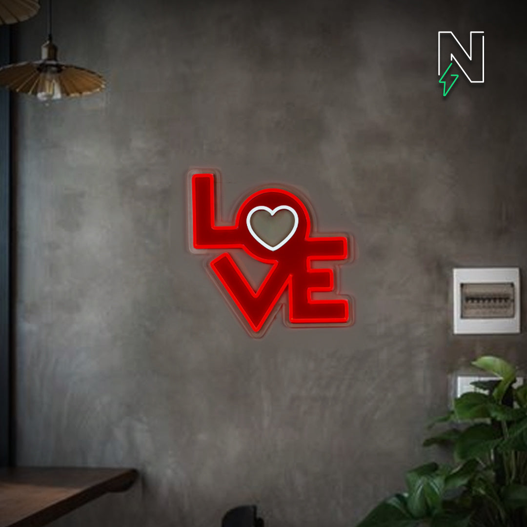 Love Neon Sign LED + Print
