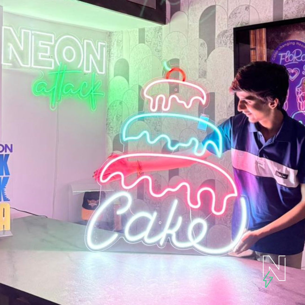 Buy Cake Neon Sign Online at the Best Price | Neon Attack