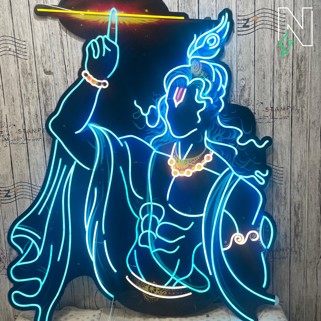 Krishna UV Neon Sign