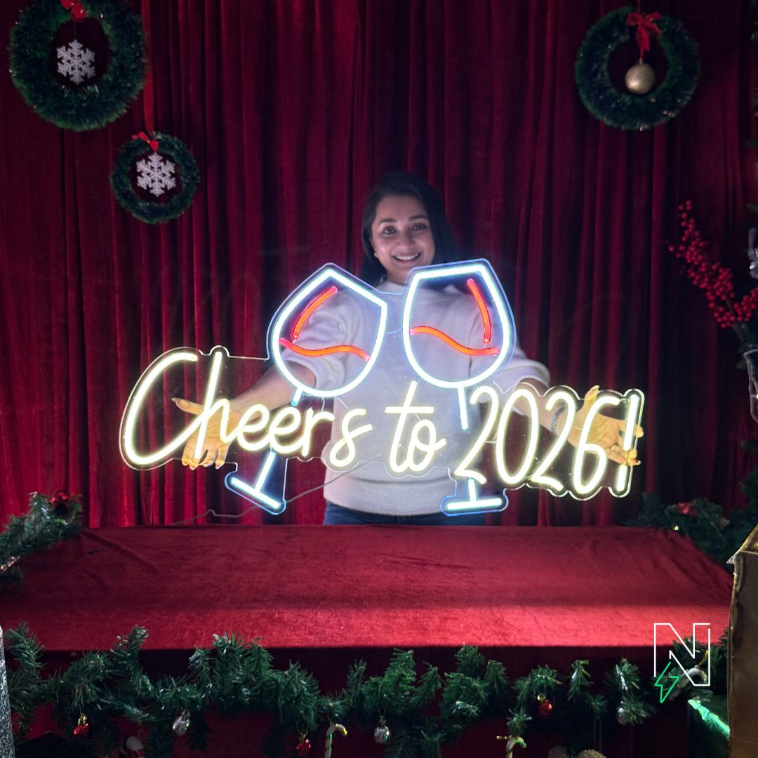 Cheers To 2026! Neon Sign
