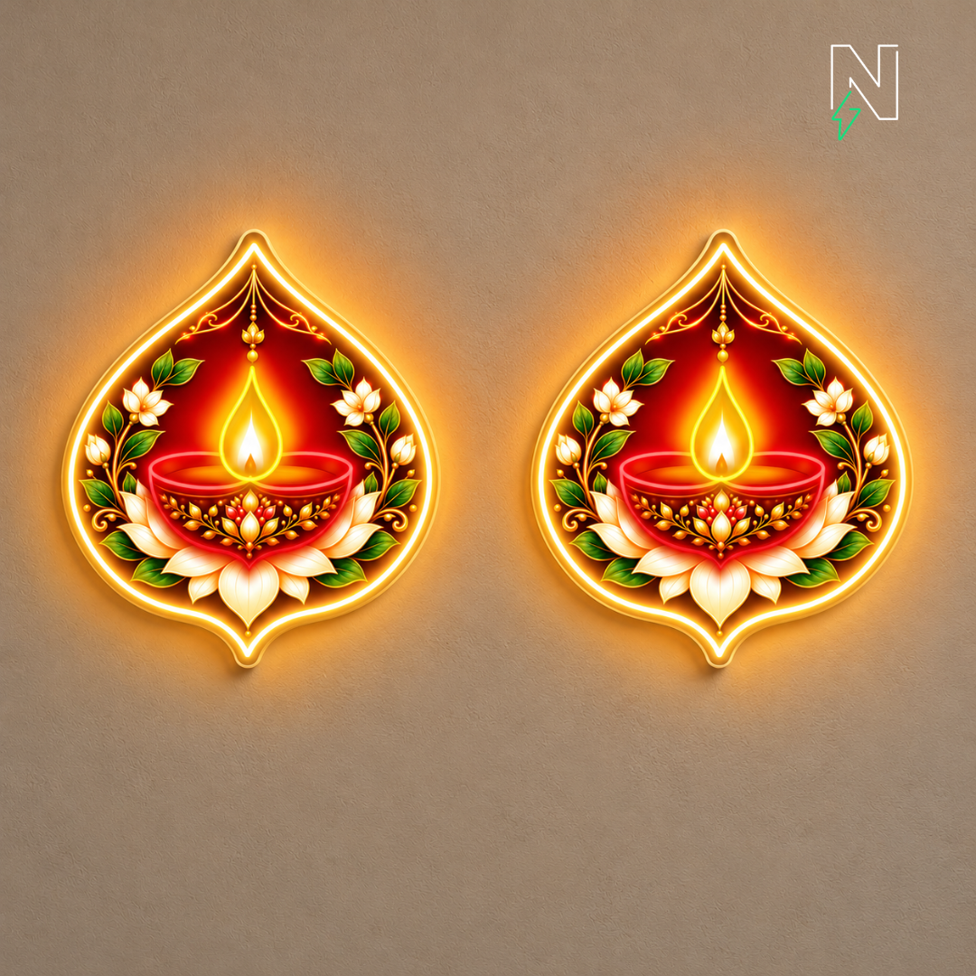 Diya Wall Hangings (Set of 2)