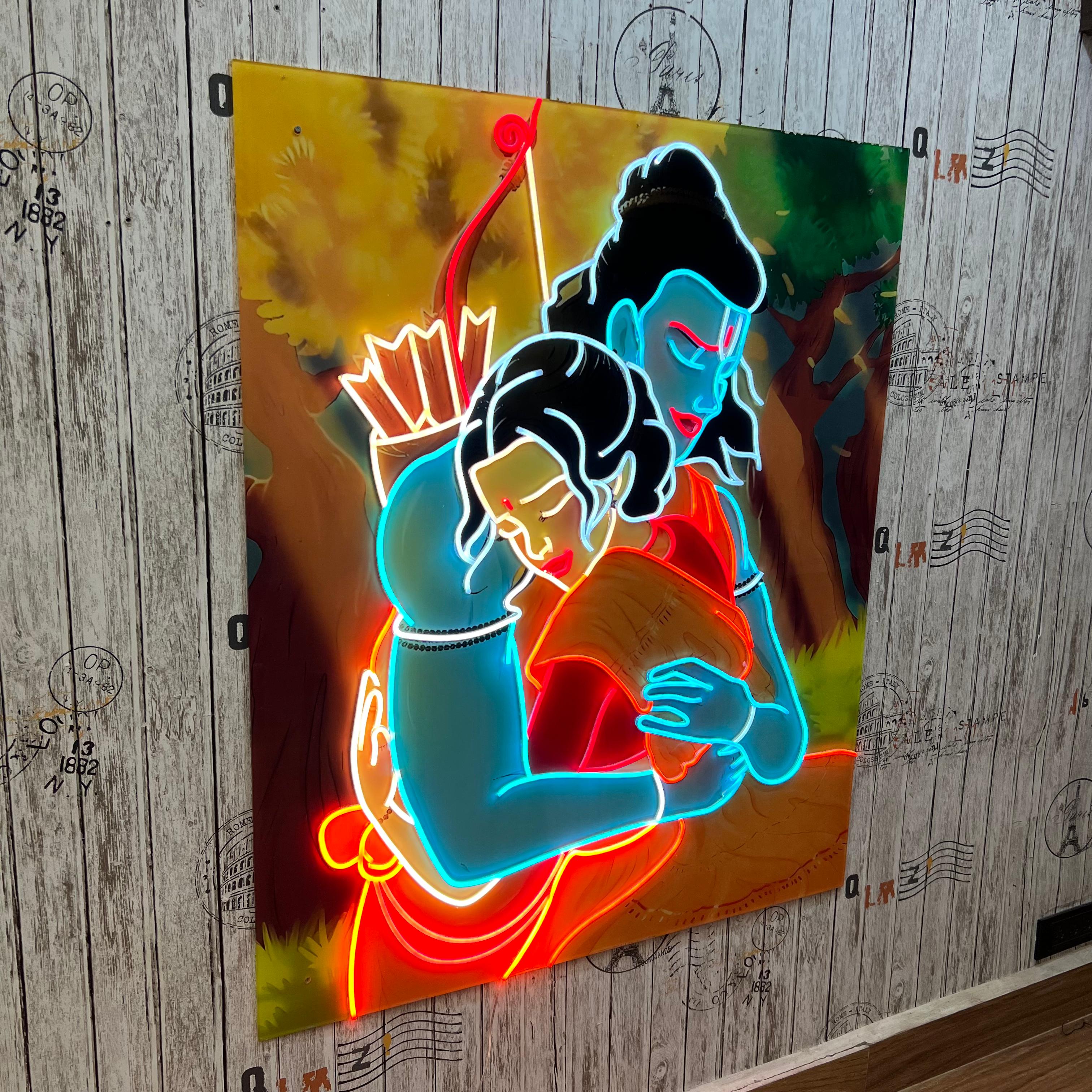 Ram Sita UV Neon Sign