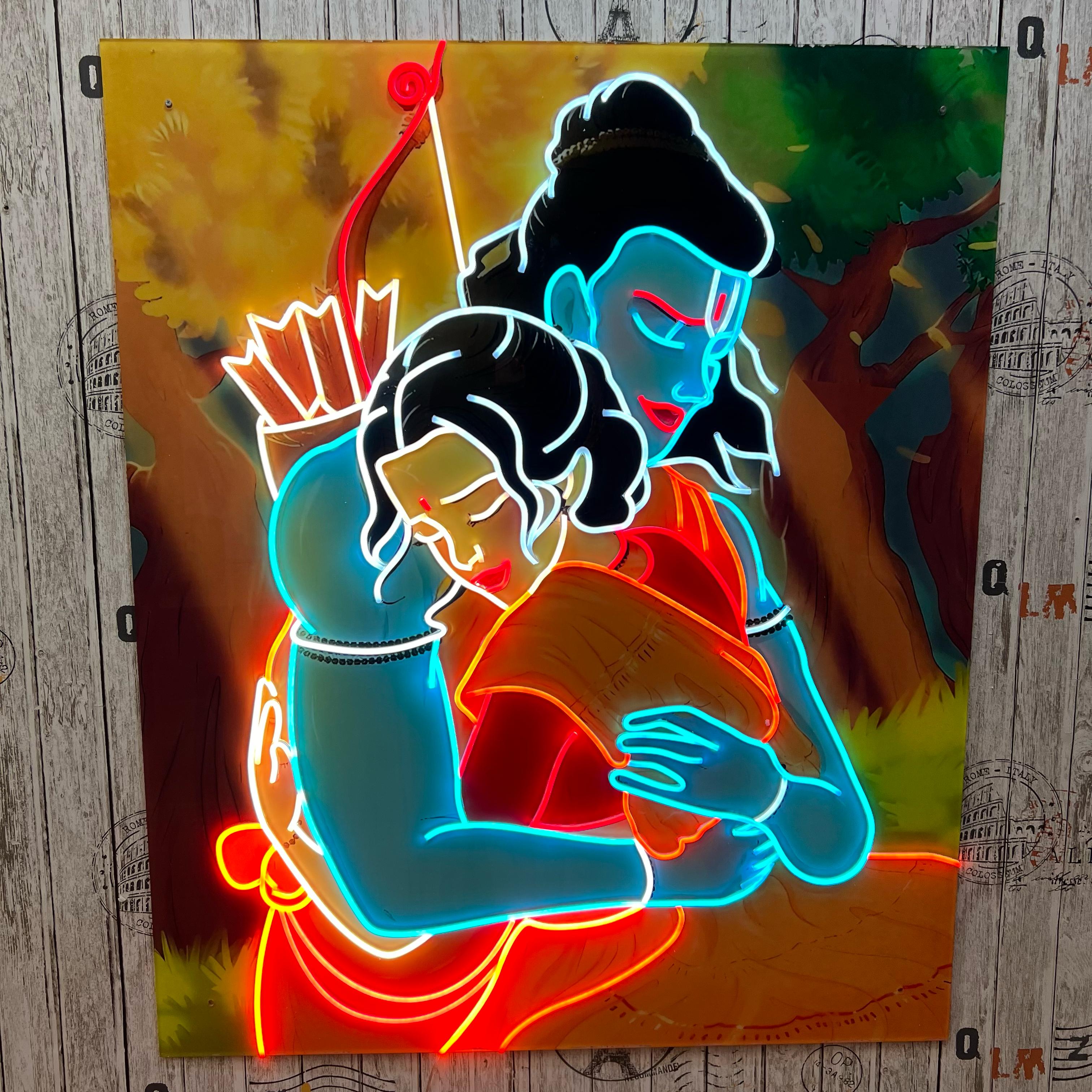 Ram Sita UV Neon Sign