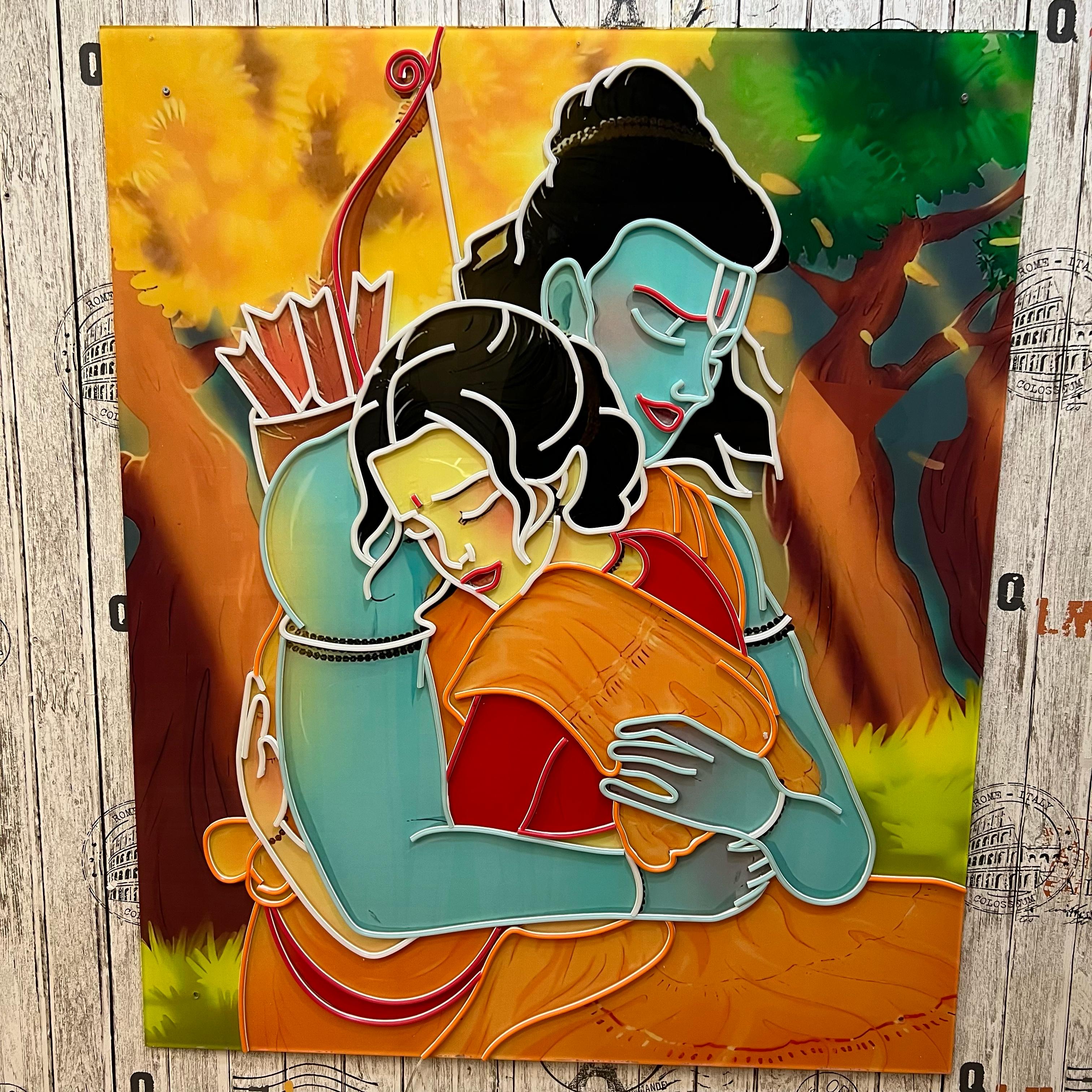 Ram Sita UV Neon Sign