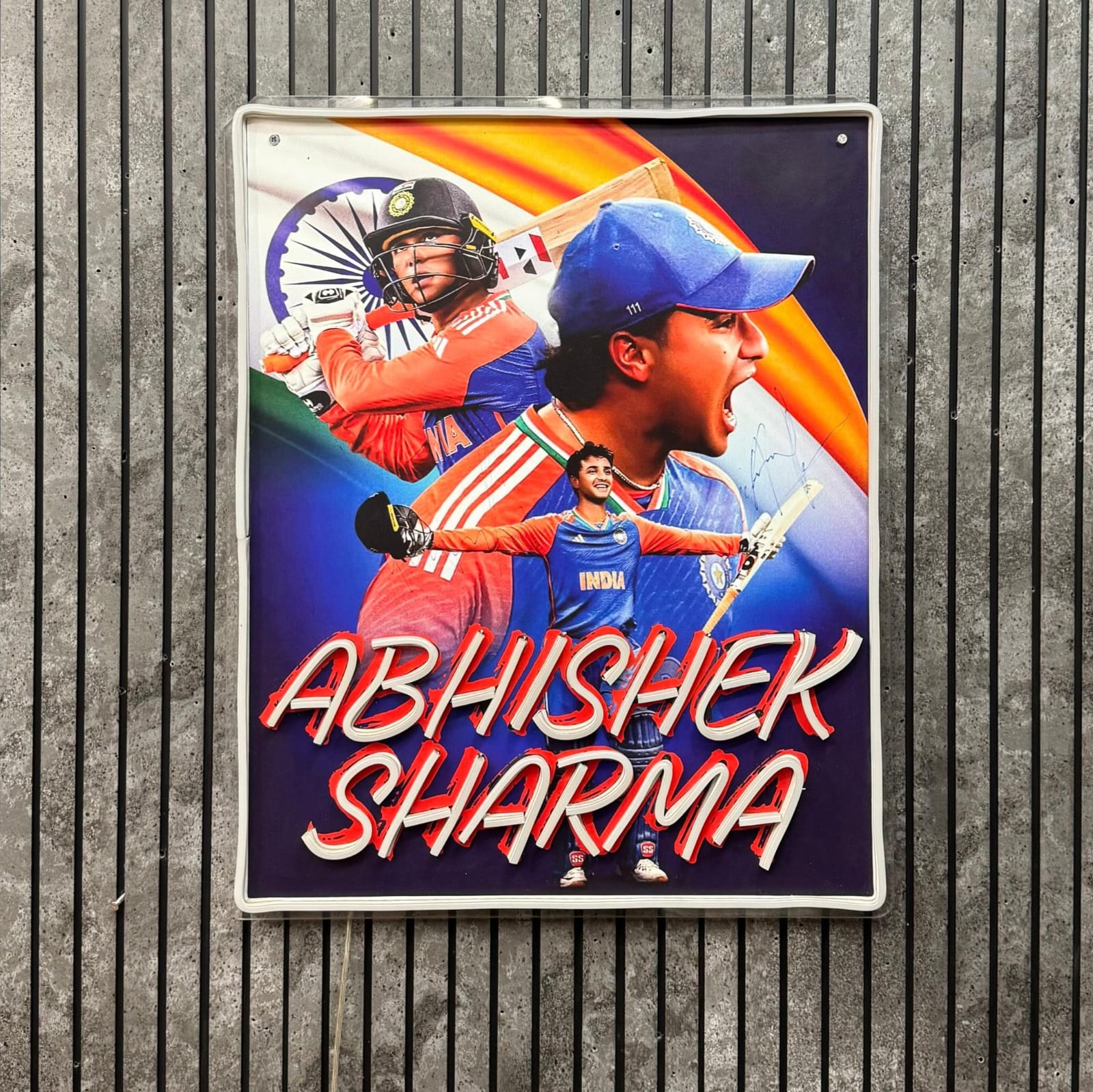 Abhishek Sharma Neon Art (Limited Edition)