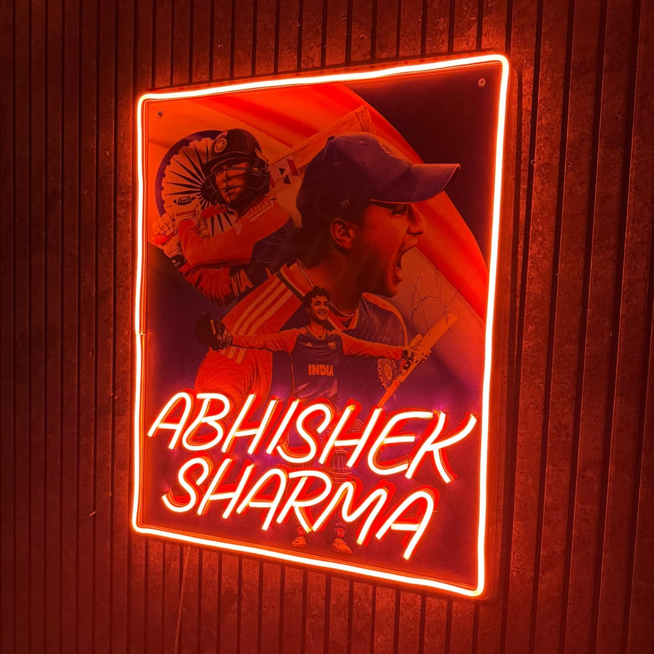 Abhishek Sharma Neon Art (Limited Edition)