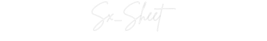 Custom Neon: Sx_Sheet