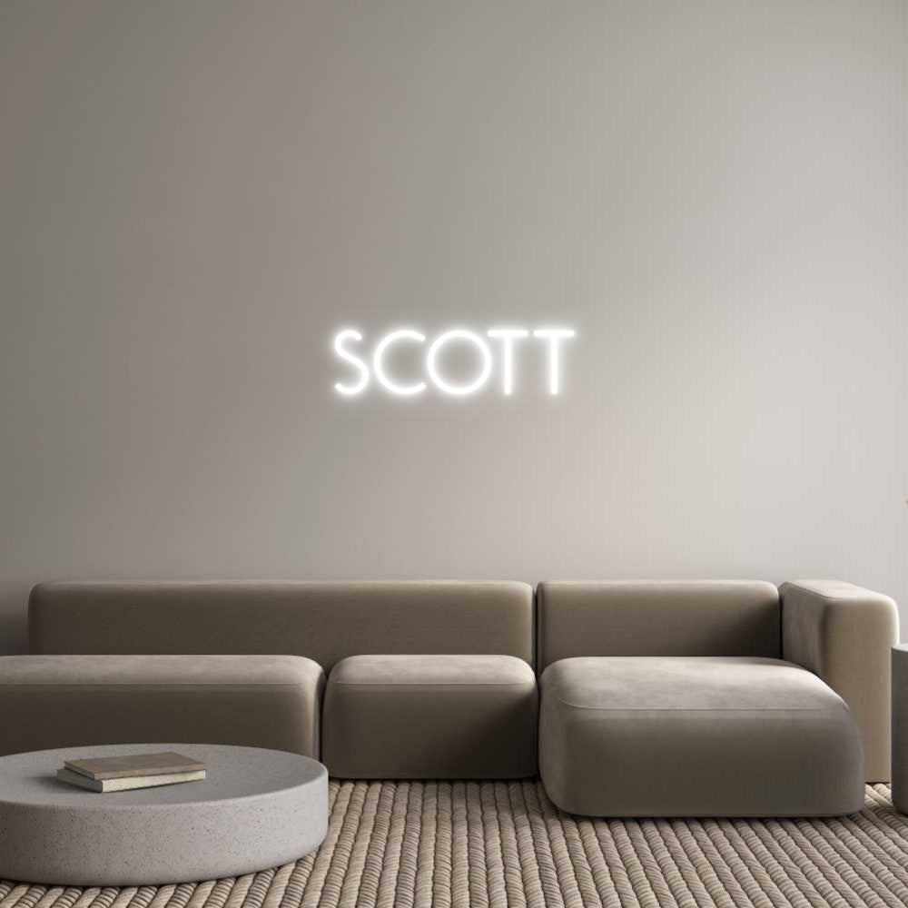 Custom Neon: SCOTT