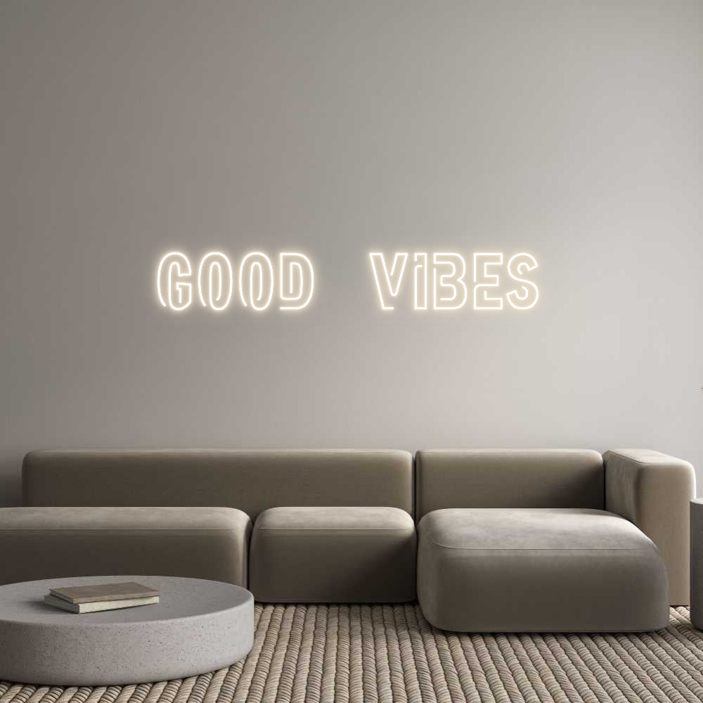 Custom Neon: GOOD VIBES