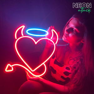 Angel Devil Neon Light