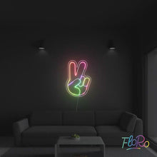 Load and play video in Gallery viewer, Peace FloRo Sign

