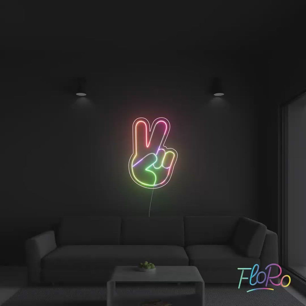 Peace FloRo Sign