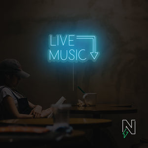 Live Music Neon Sign