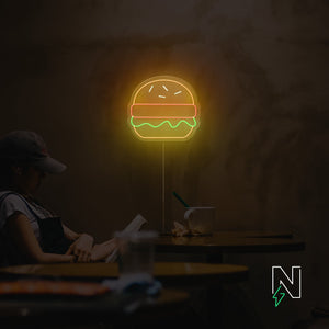Burger Neon Sign