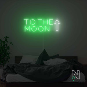 To The Moon Neon Sign
