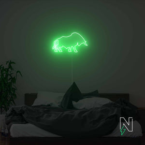 Bull Neon Sign
