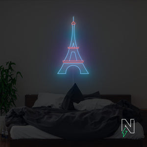 Eiffel Tower Neon Sign