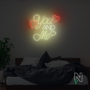 You And Me Neon Sign