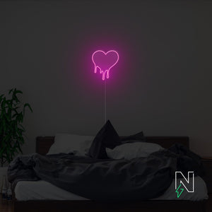 Melting Heart Neon Sign
