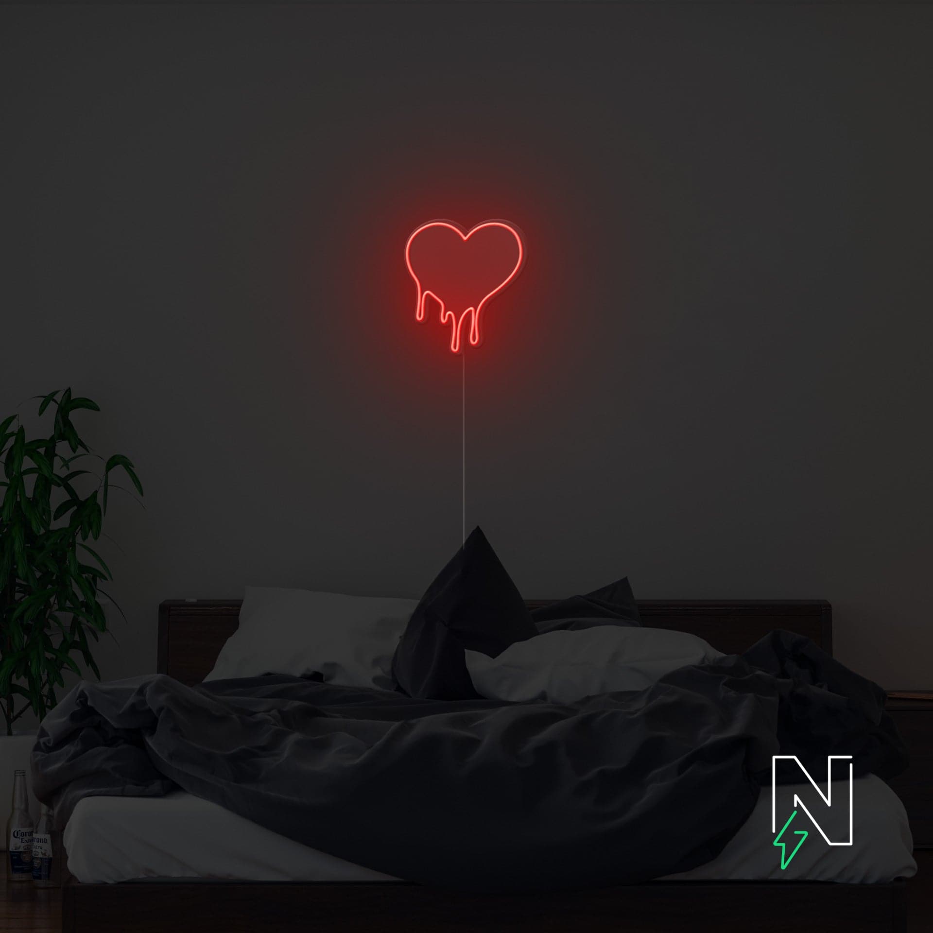 Melting Heart Neon Sign