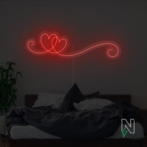 Hearts Neon Sign