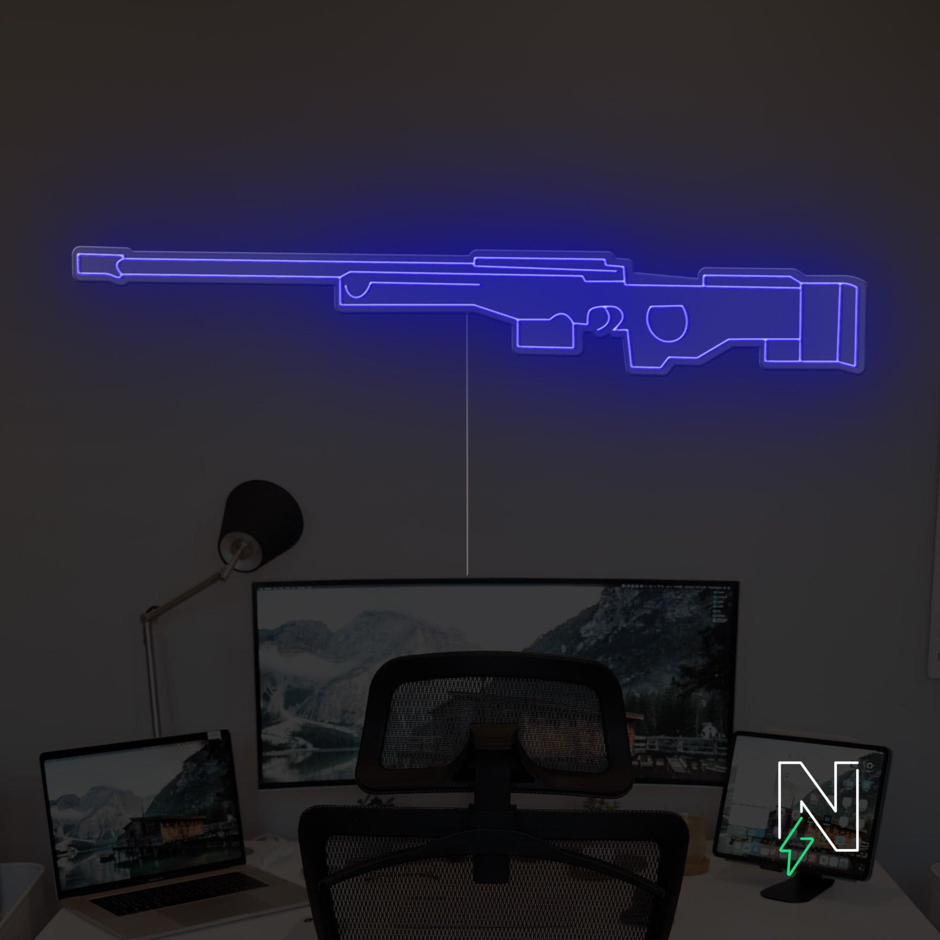 AWM Gun Neon Sign