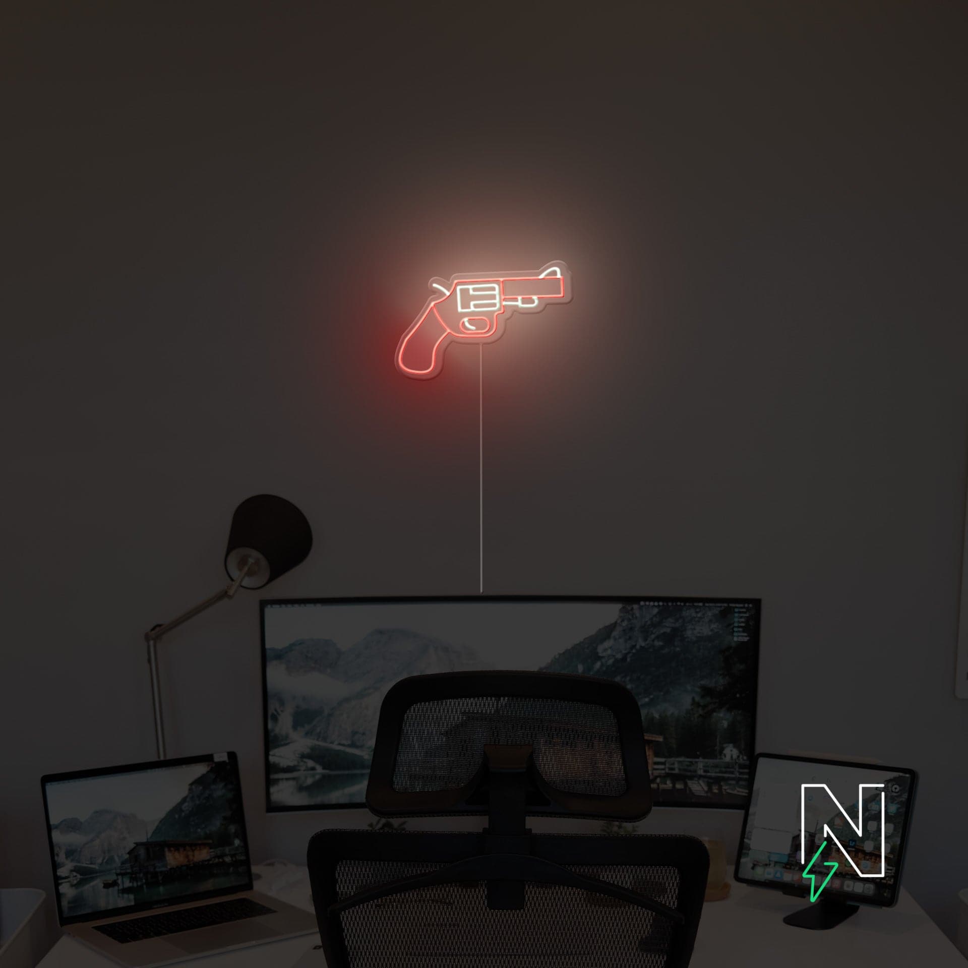 Flare Gun Neon Sign