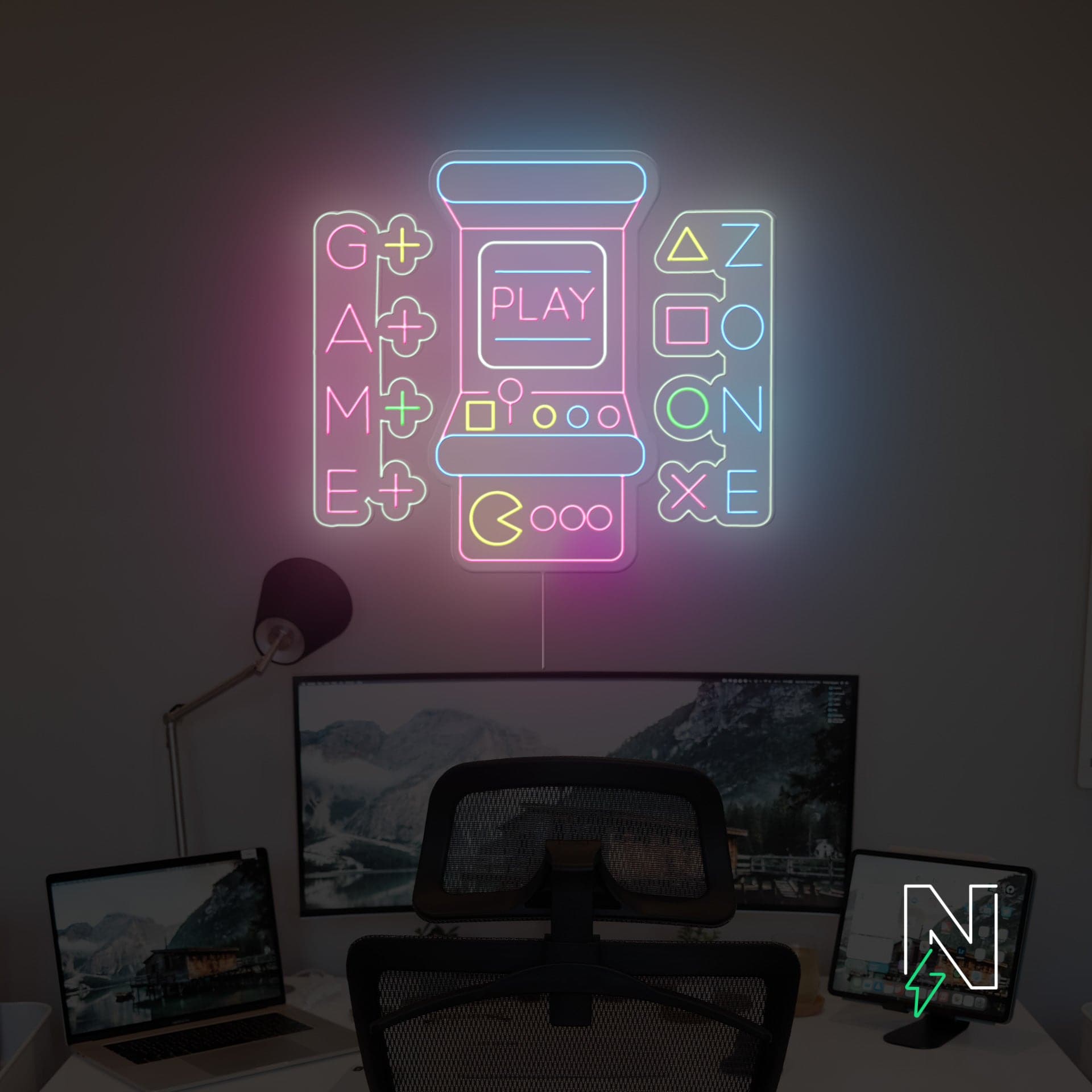 Neon Lights Signs Game Room, Led Light Neon Design Gamer