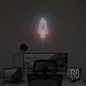 Rocket Neon Sign