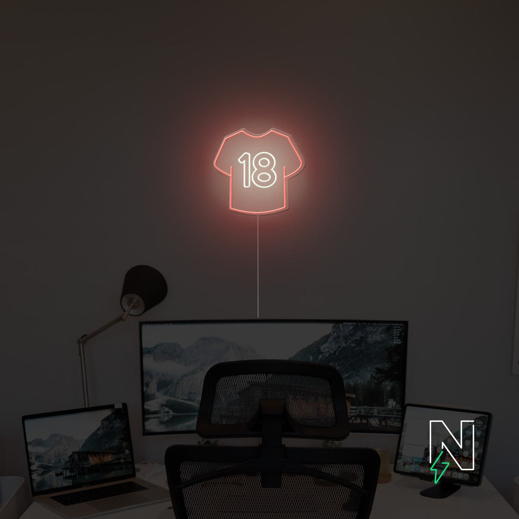 Buy Jersey No.18 Neon Sign Online at the Best Price | Neon Attack