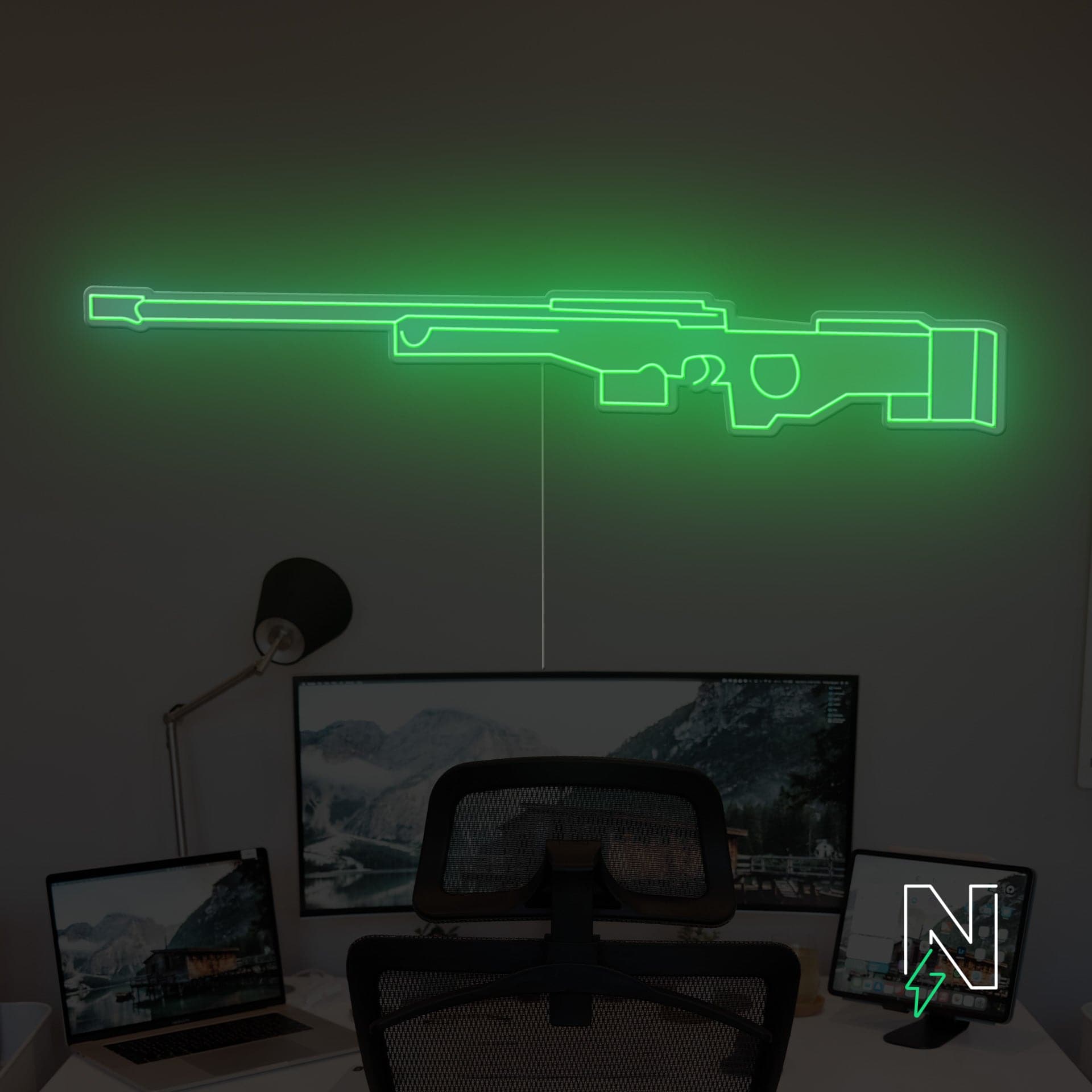 AWM Gun Neon Sign