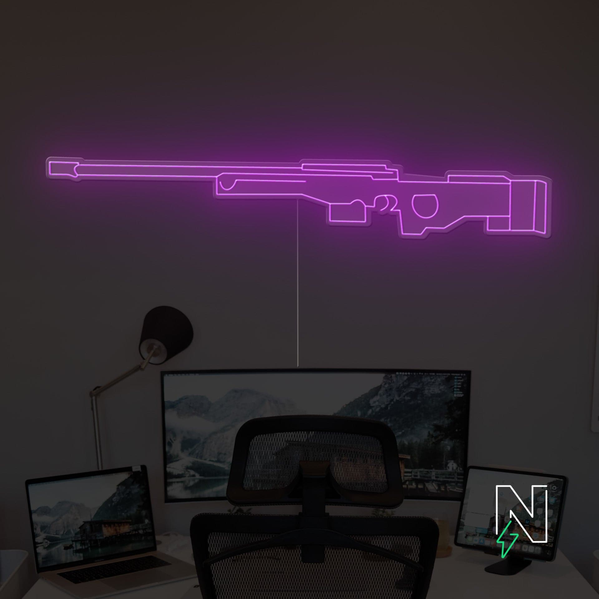 AWM Gun Neon Sign