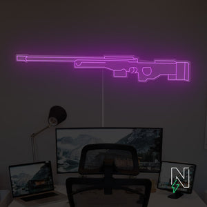AWM Gun Neon Sign
