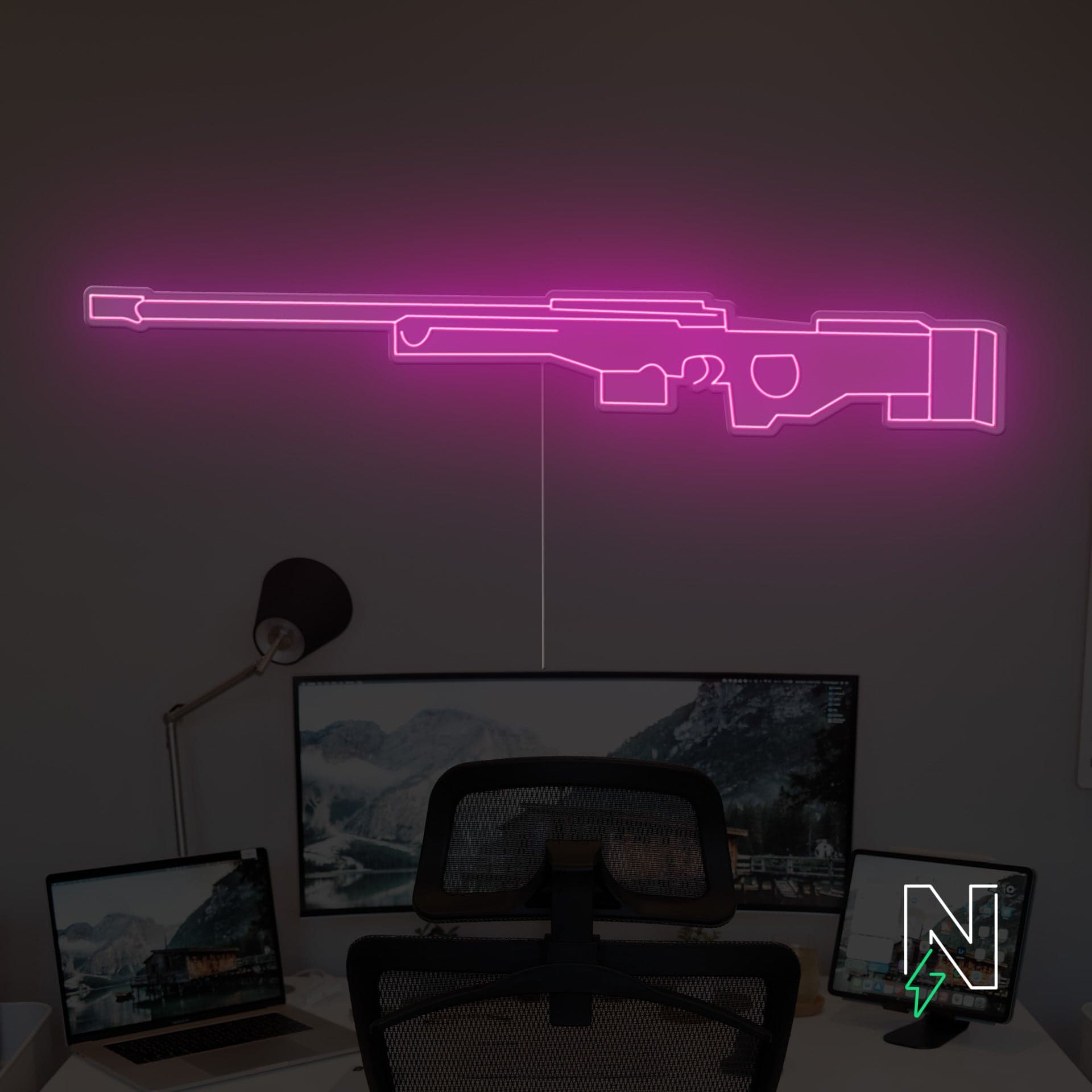 AWM Gun Neon Sign