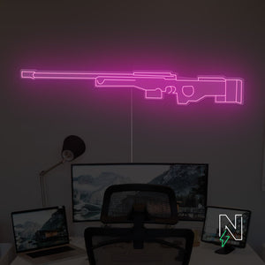 AWM Gun Neon Sign