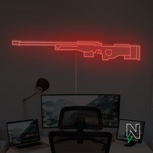 AWM Gun Neon Sign