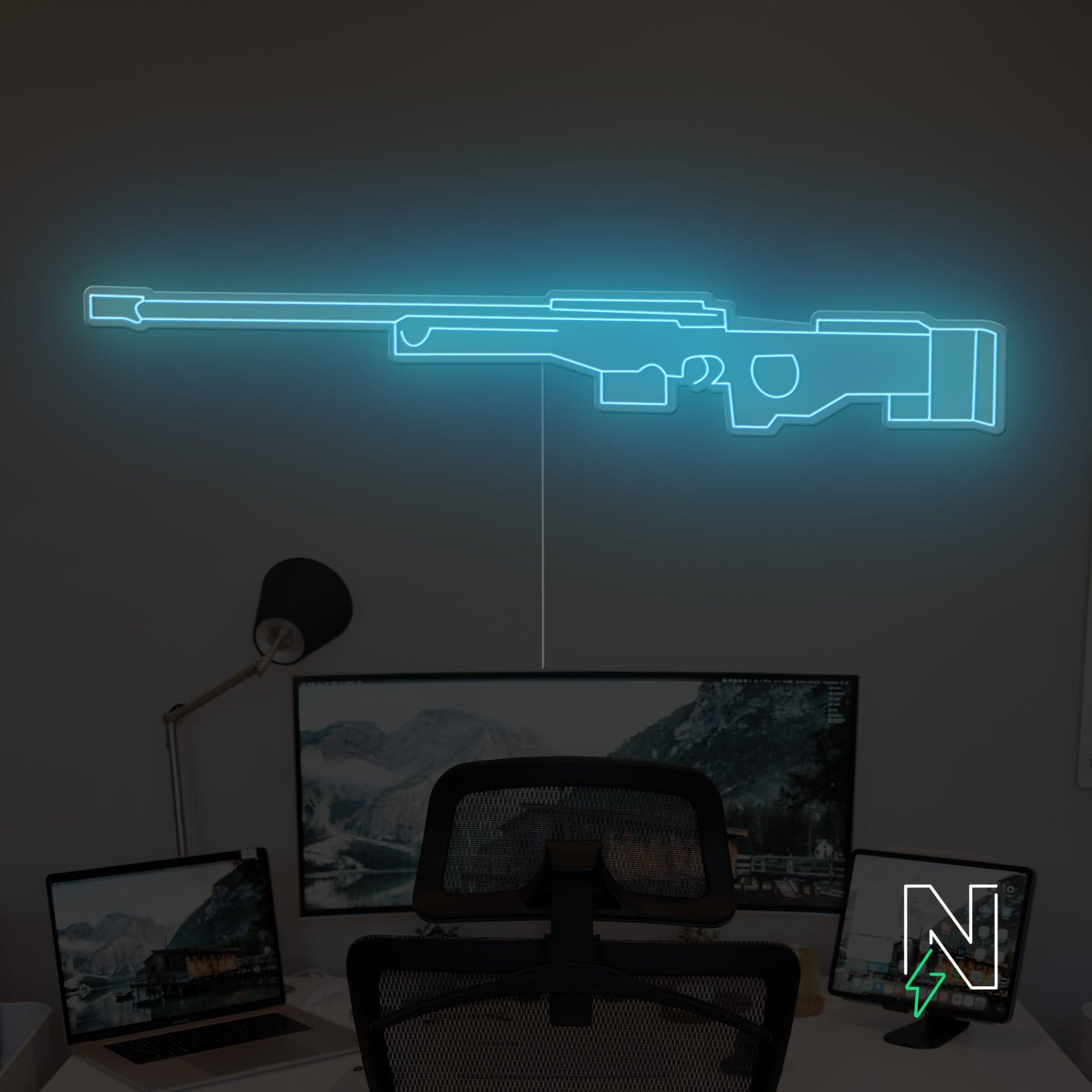 AWM Gun Neon Sign