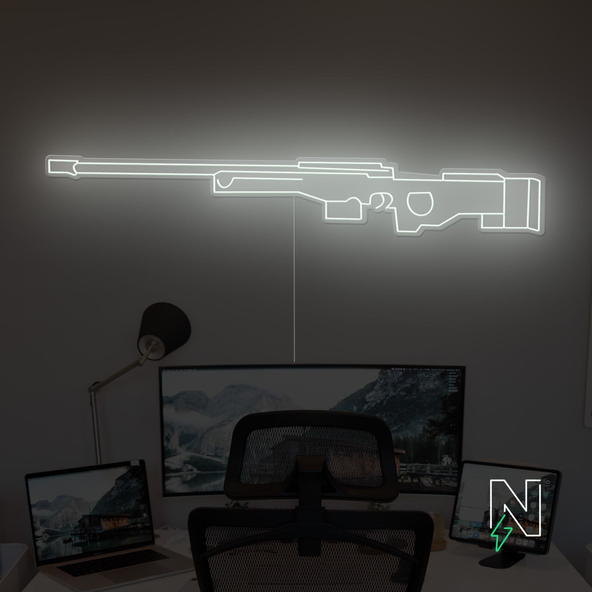 AWM Gun Neon Sign