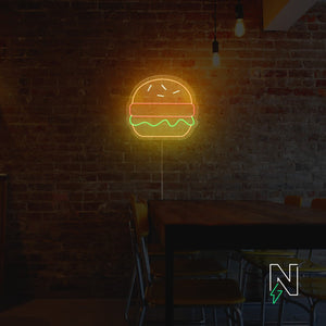 Burger Neon Sign