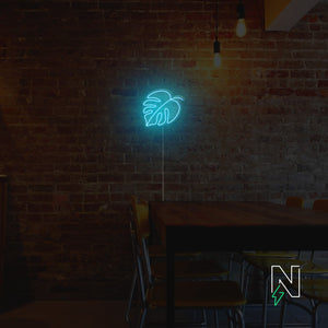 Monstera Leaf Neon Sign