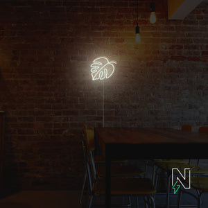 Monstera Leaf Neon Sign